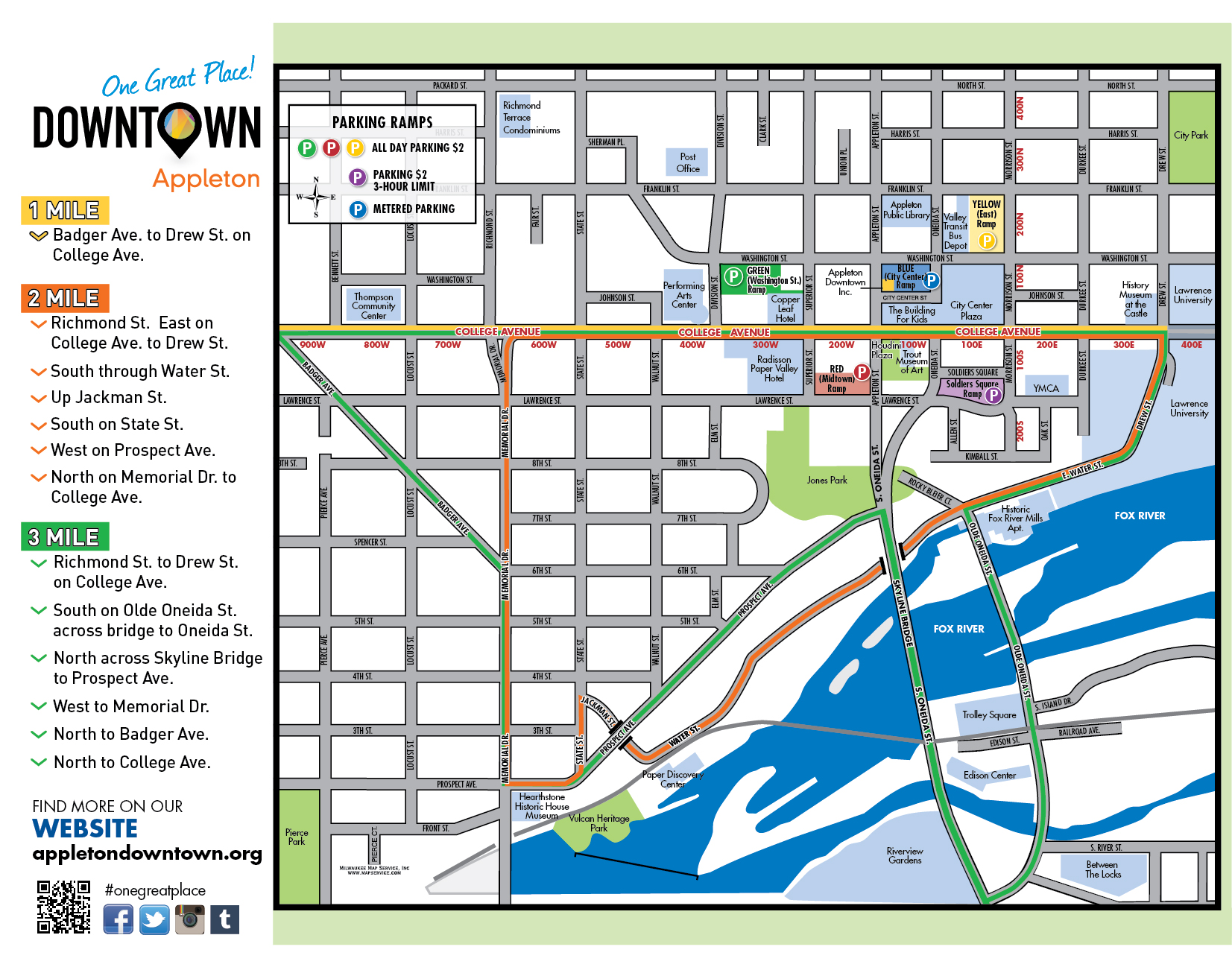 Appleton Downtown Inc. | Downtown Walking Map